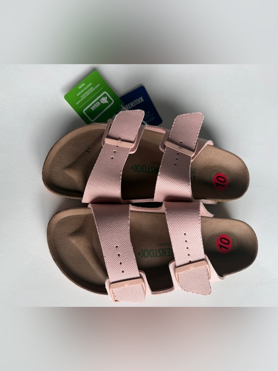 Birkenstock Shoes - Birkenstock [EU 41] Arizona Canvas Vegan Sandals Narrow Fit Pink